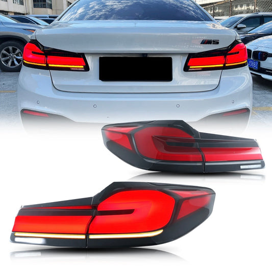 LED Tail Lights for BMW G30 M5 F90 5 Series 2017-2020 with Sequential Turn Signal